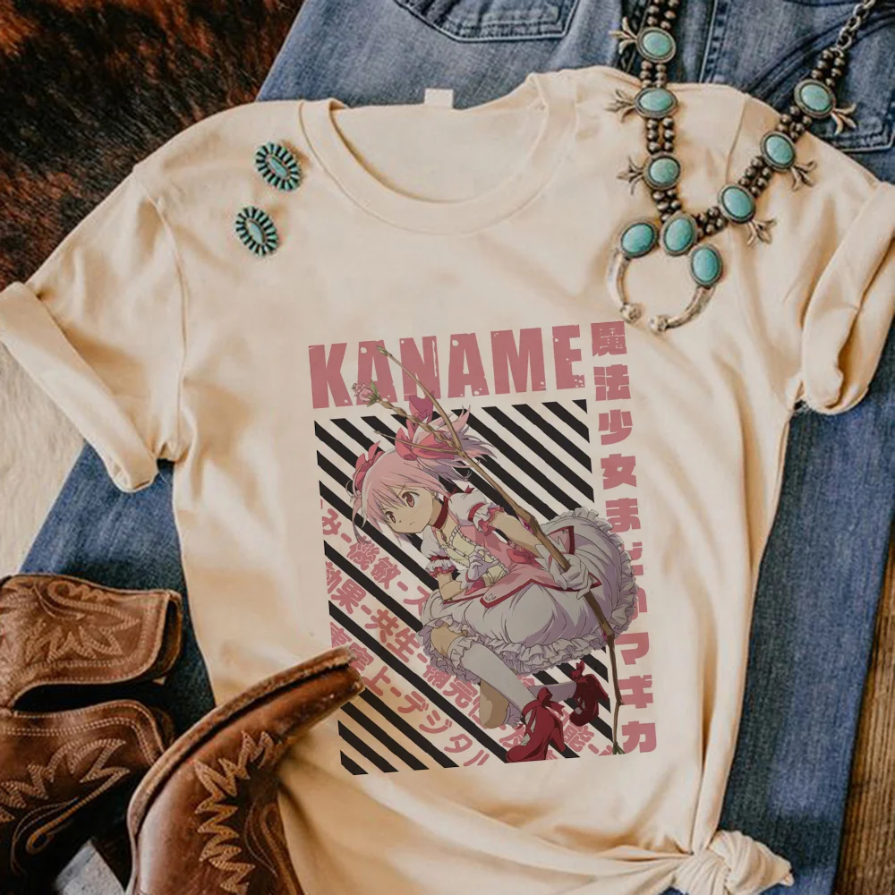 

Puella Magi Madoka Magica t-shirts women Japanese graphic anime t shirt female anime y2k streetwear clothes