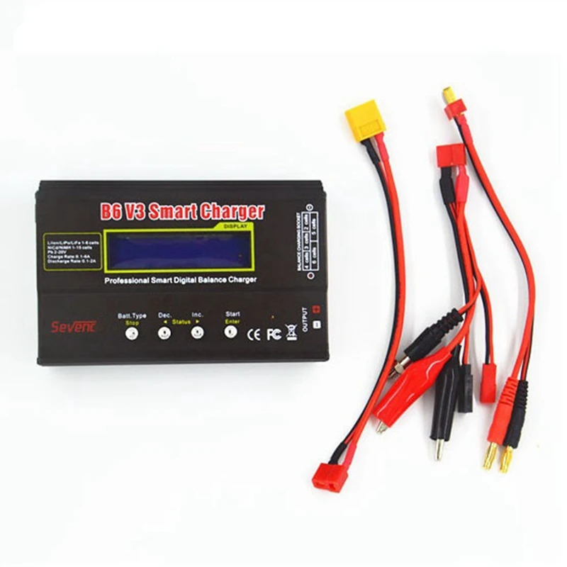 Балансное зарядное устройство B6 V3 для LiHv Lipo NiMh Li-Ion RC Зарядное FPV Дрон Автомобиль