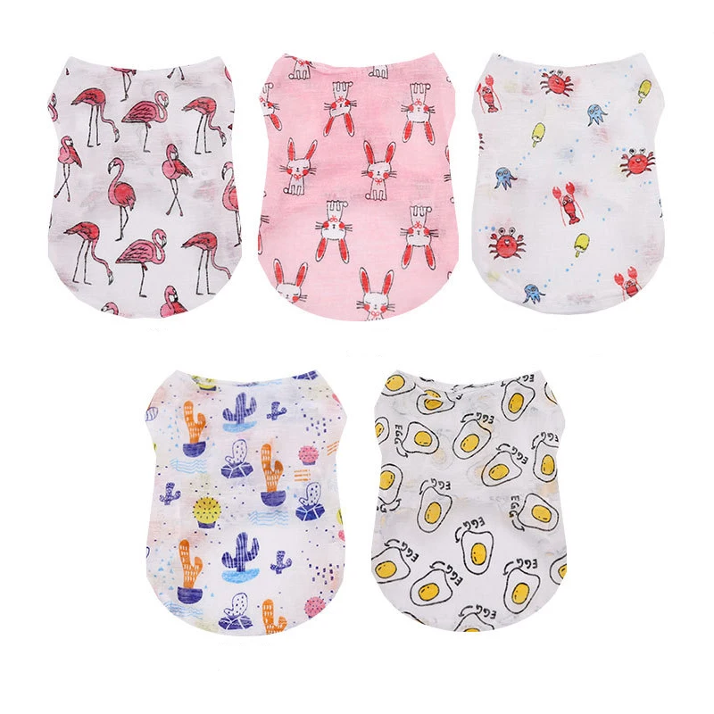 

Ультратонкий дышащий жилет для собак, летняя одежда с коротким рукавом для маленьких собак, кошек, футболка, жилет для чихуахуа, йоркширская одежда для домашних животных