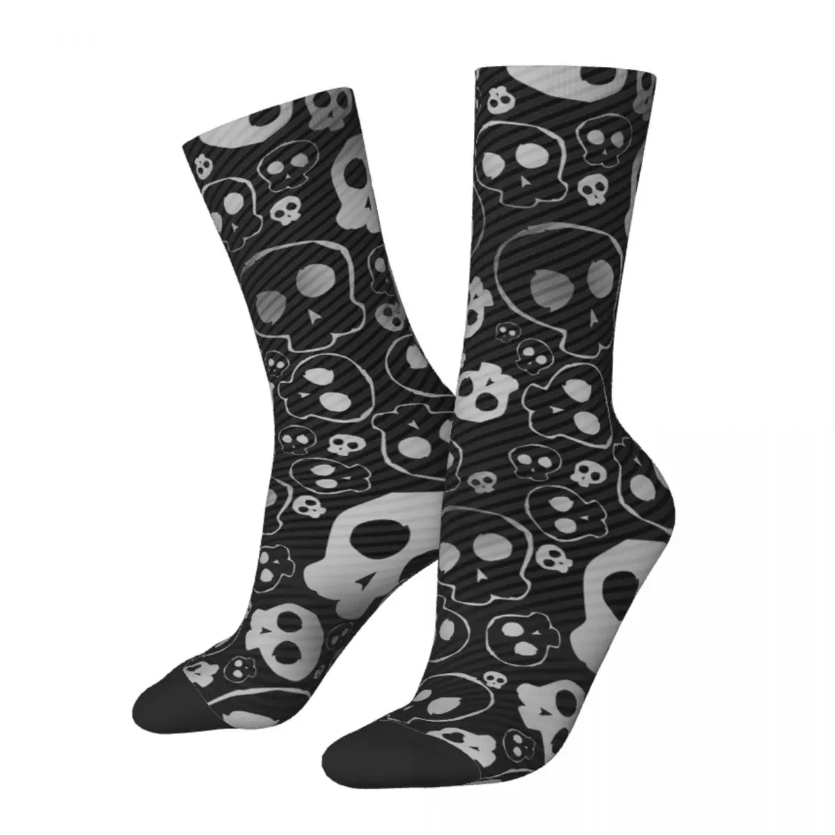 

Funny Happy Men's Socks Cute Skull Vintage Harajuku Skull Beanie Hip Hop Novelty Casual Crew Crazy Sock Gift Pattern Printed