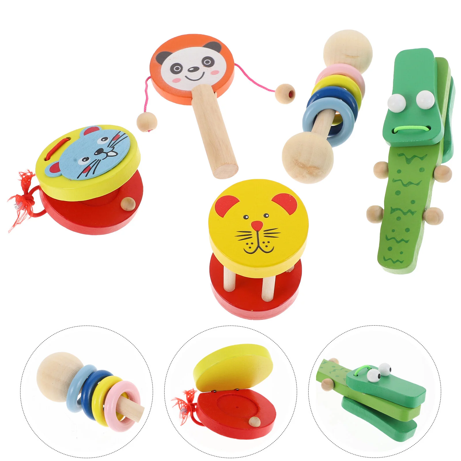 

Castanets Set Kids Toy Musical Small Instrument Creative Lovely Interesting Children's Playthings Percussion Preschool