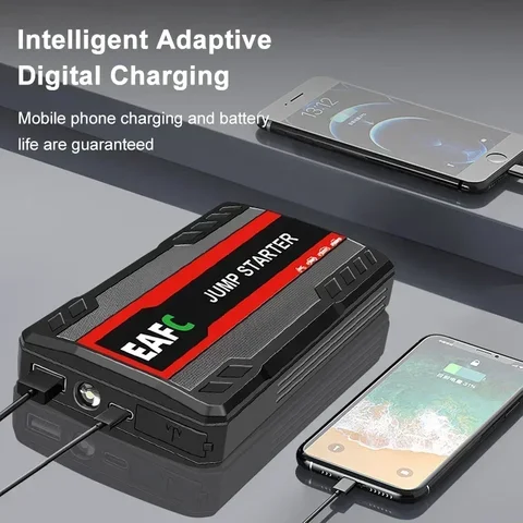 EAFC 12 В автомобильный стартер Power Bank портативный аварийный усилитель аккумулятора 600A запускное устройство PowerBank со светодиодной подсветкой для авто
