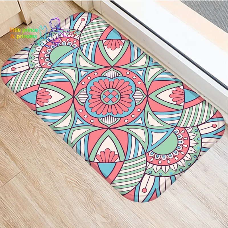 Напольный коврик с геометрическим рисунком мандала модные дизайнерские