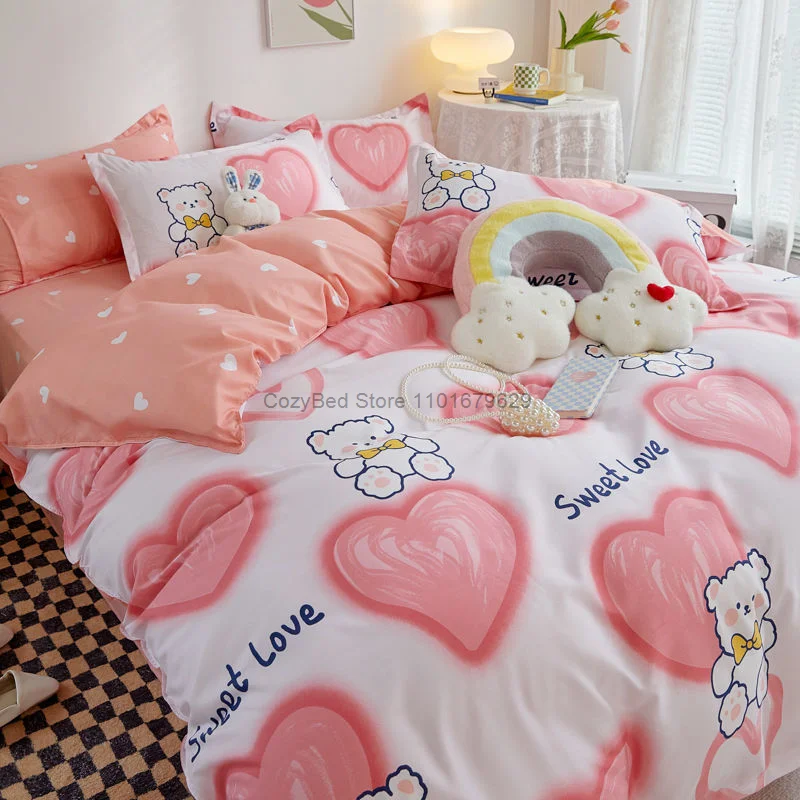 Постельное белье в скандинавском стиле для девочек мальчиков детей мультяшный