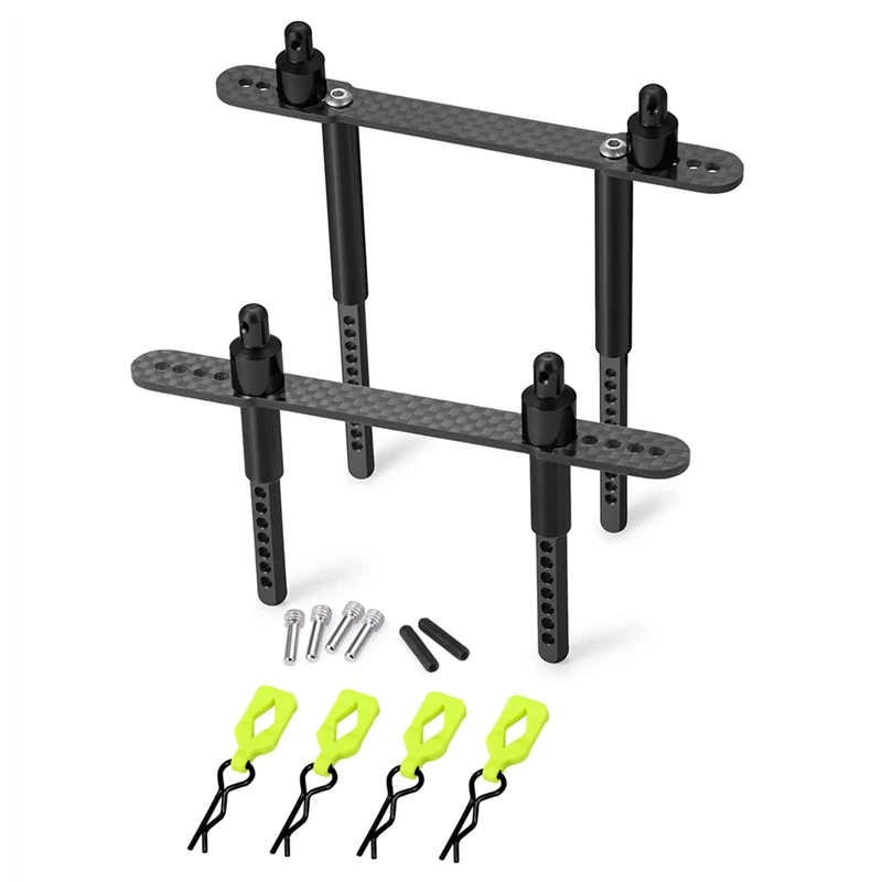 

Carbon Fiber RC Car Body Post Mounts Shell Column for 1/10 RC Crawler Car Axial Scx10 II 90046 90047 Upgrade Parts