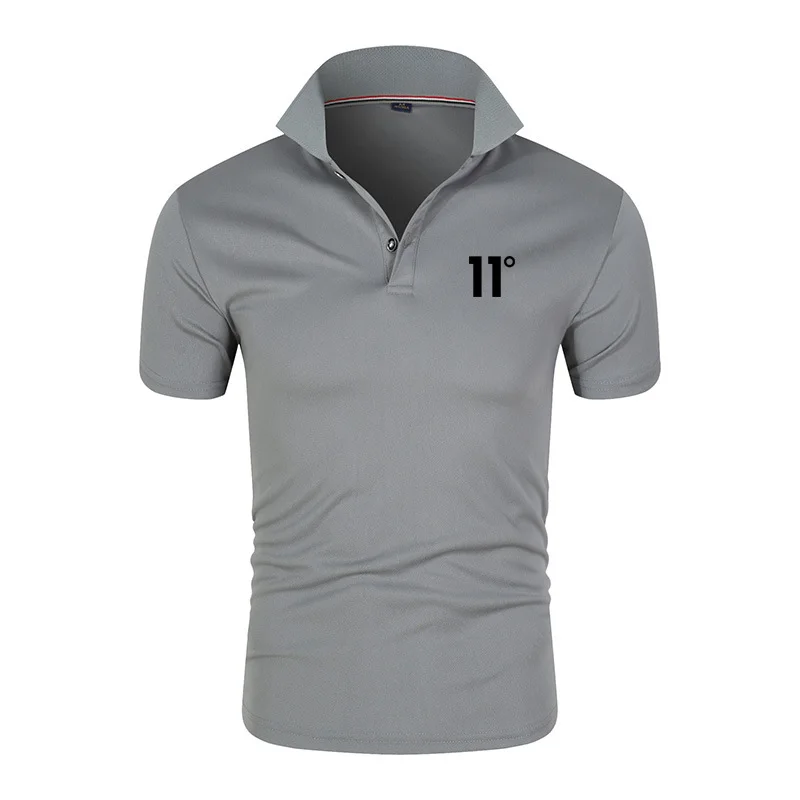 

Мужская рубашка-поло с коротким рукавом и принтом на 11 градусов