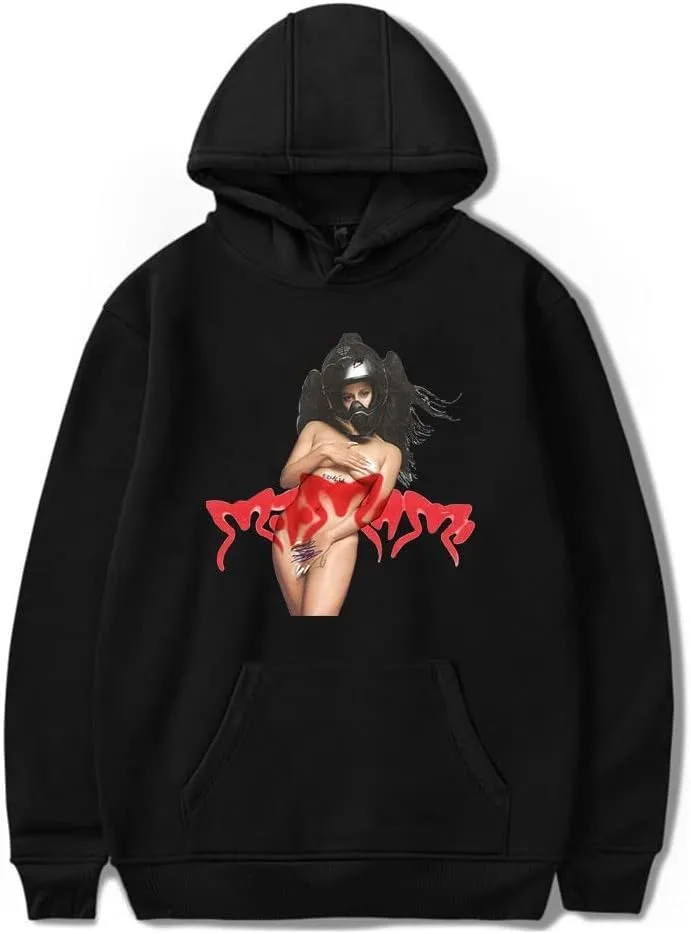 Roshola Motomami Merch Rosalia Винтажная толстовка с капюшоном 90-х годов унисекс Harajuku уличная в