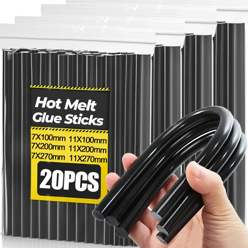 

7/11 мм черный термоклей-карандаш для безкрасочного удаления вмятин на кузове автомобиля, ремонтная полоска для рукоделия, прочный клей-карандаш, плавкий клей