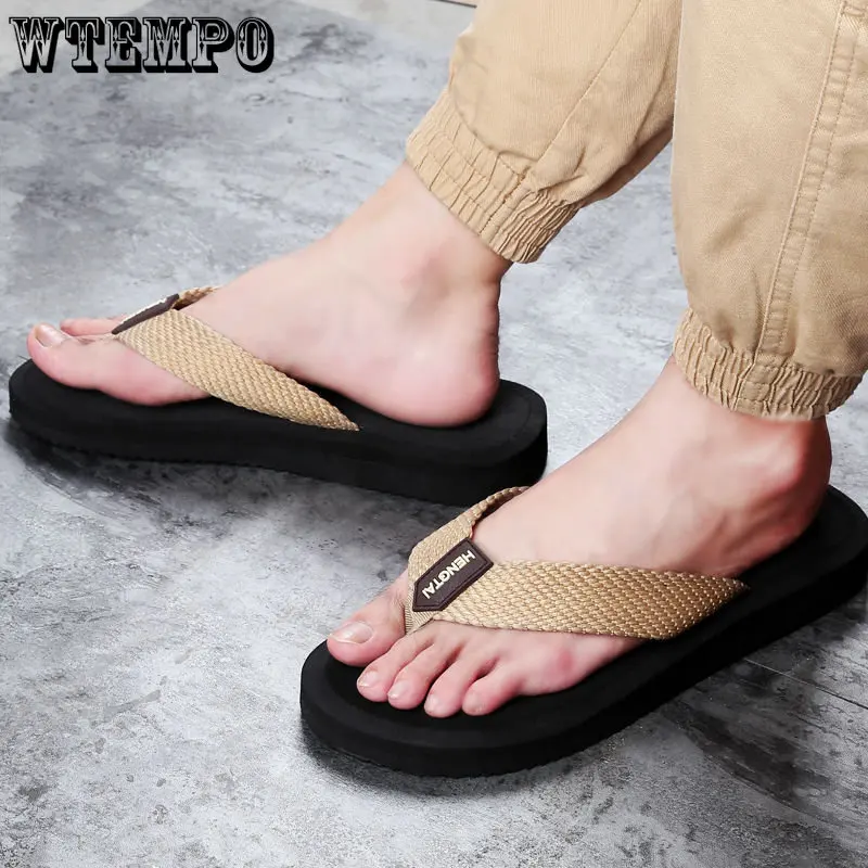 WTEMPO Women Flat Slippers Luxury Slippers Female Summer Open Toe Flip Flops for Women Beach Slides Mujer Wholesale Dropshipping