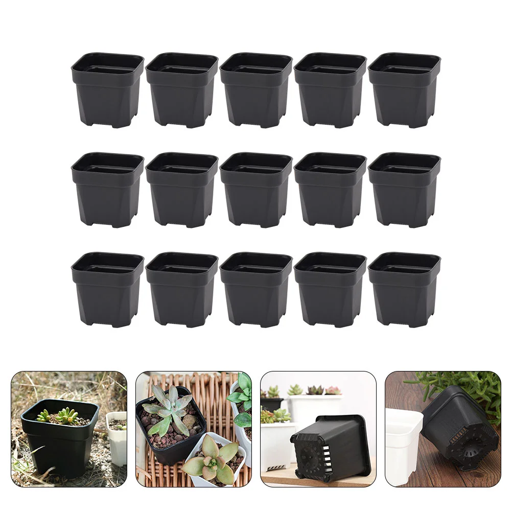 

15pcs Household Multipurpose Succulent Flowerpots Flower Starting Pot Nursery Pots Planting Pots