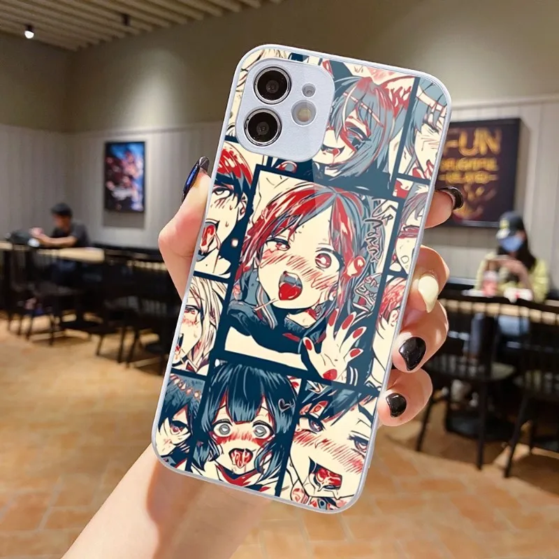 

Чехол для телефона Hentai с изображением Аниме Девушки лица для iPhone 14 13 12 11 Pro Max X XR XS 8 7 Plus чехол для телефона из жидкого стекла