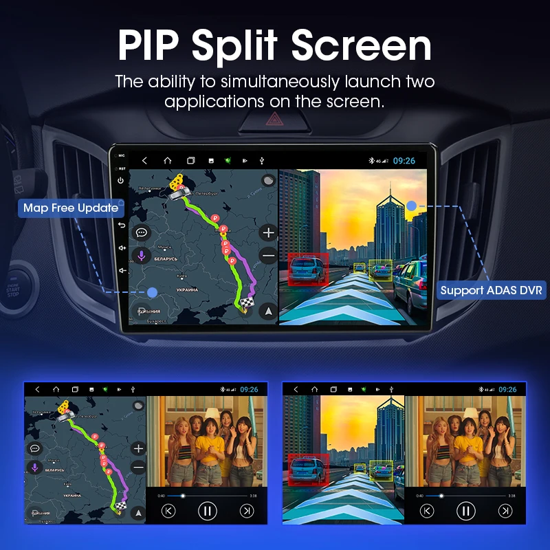 2 Din 10.1 дюймовый Андроид 11 автомобильный радио для Hyundai Creta IX25 2015-2021 мультимедийный видеоплеер навигации GPS Carplay Split Screen 4G on.