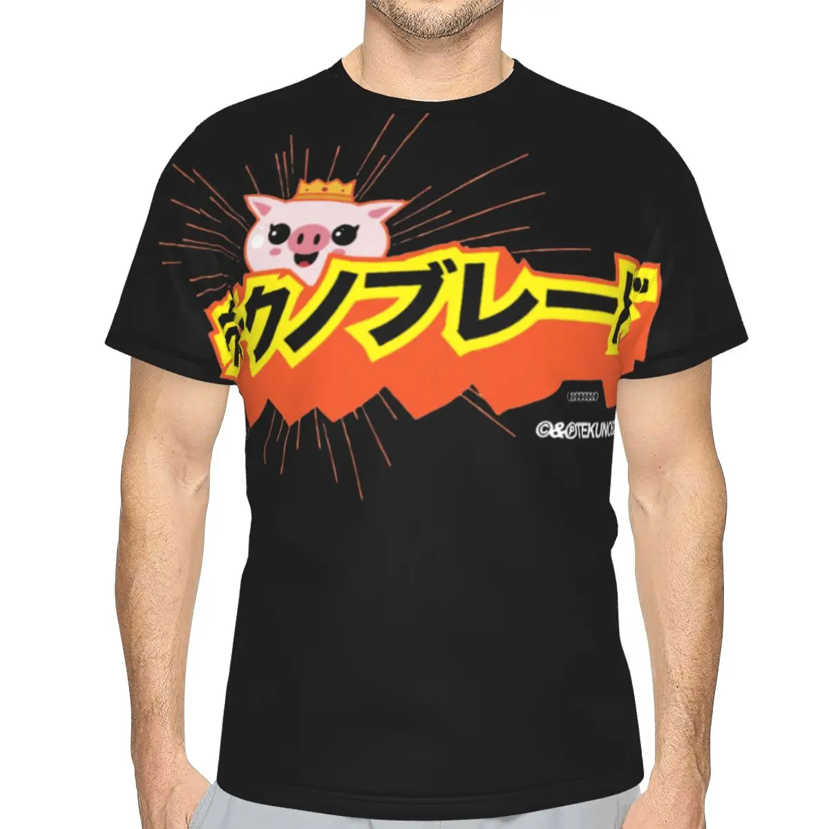 

Футболка Technoblade для геймеров Мужская, Базовая рубашка из полиэстера, тонкая свободная майка для отдыха с аниме свиньями Technoblade