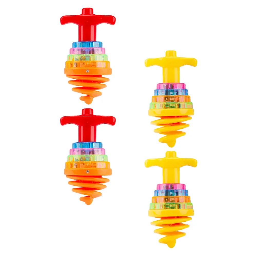 4 шт. игрушки тверкинг красочный мигающий топ забавная игрушка детские прыгающие