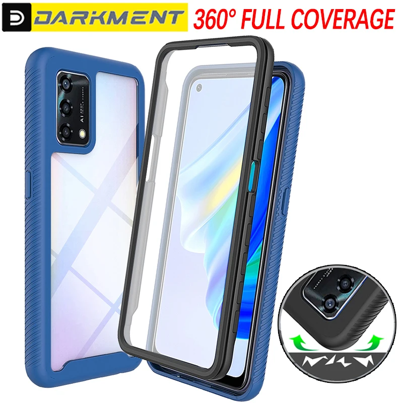 

Double Sided Solid Color Protection Case For OPPO Reno 6 7 8 Lite 7Z Realme C21Y C25Y A54 A74 5G A94 A52 A72 A92 A15 A53 S Cover