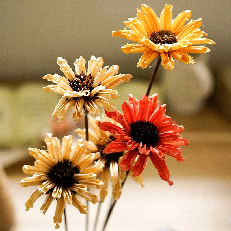 

Handmade Natural Dried Sesame Flowers European-Style Idyllic Decorative Flowers For Home Decor Floral Arrangement Desktop