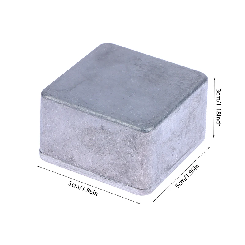 Серебристый алюминиевый корпус, электронный отлитый под давлением Stompbox Project Box 1590 фунтов, 50*50*3 мм