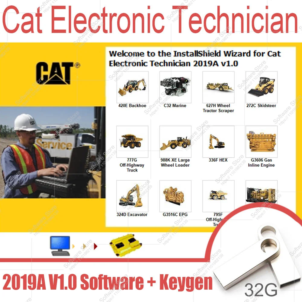 2024 Cat ET 2019A горячая ссылка на программное обеспечение для экскаватора