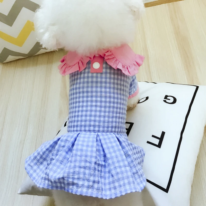 

Spring Summer Dog Dress Cat Chihuahua Yorkshire maltese Puppy Small Dog Clothes Skirt Poodle Bichon Pet Clothing Costume