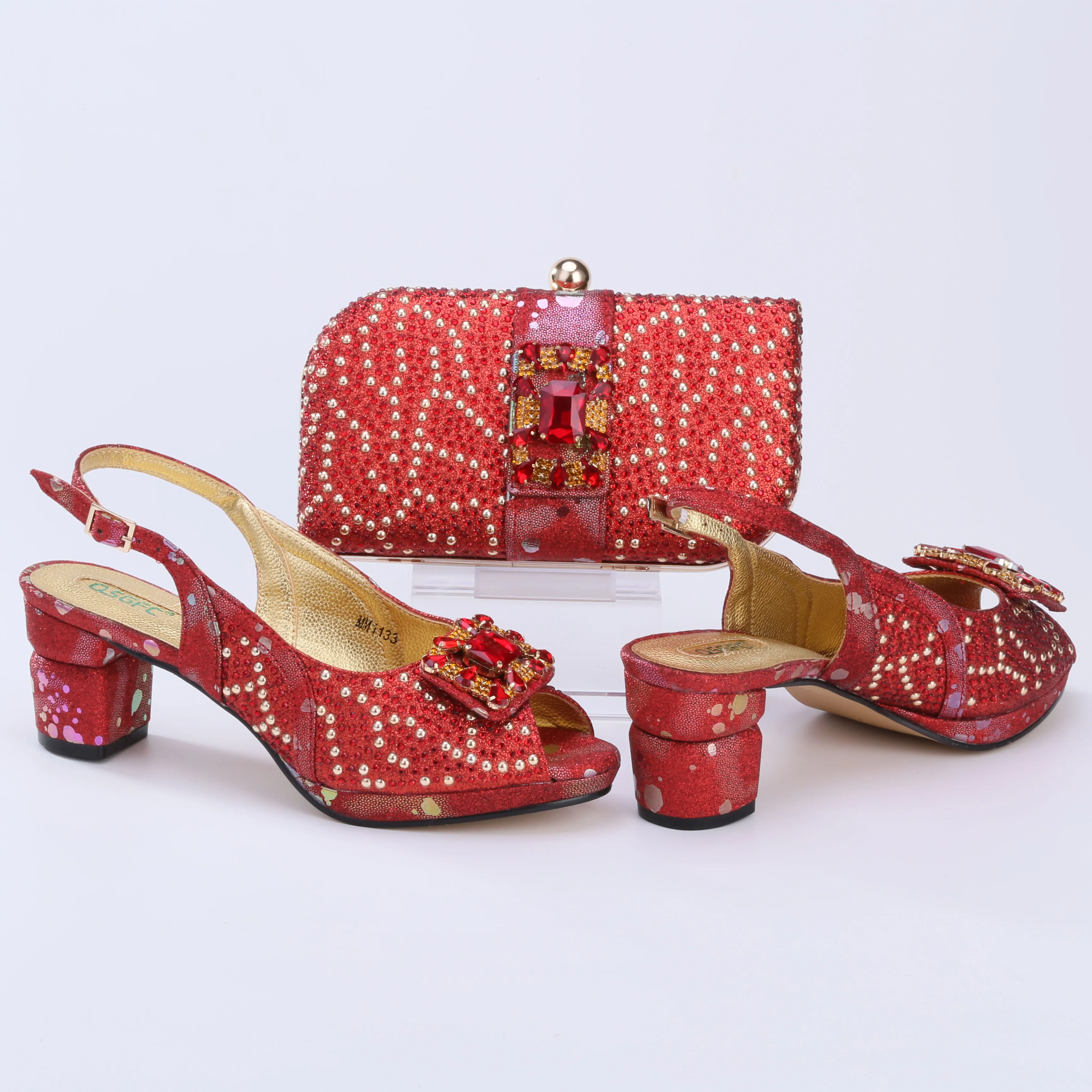 Doershow хорошая цена итальянская стандартная африканская Свадебная обувь и сумка