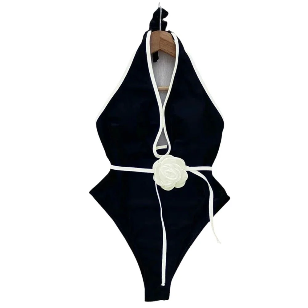 SUNSIREN цельный купальник с цветочным принтом женский v-образным вырезом и лямкой на