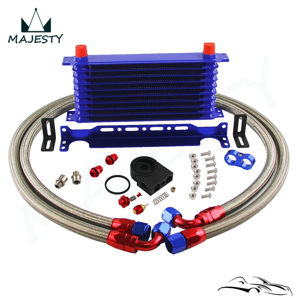 

Trust AN10 10 row oil cooler +Thermostatic / Thermostat Sandwich Plate kit
