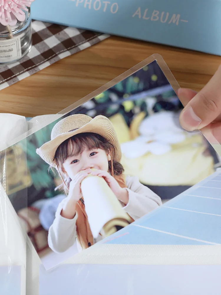 

Null BBA 6 Inch 100 Sheets Photo Album Family Edition Foldout large Capacity Children's Growth Album Graduation Photo Collection