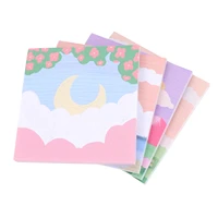 12pcs convenient sticky pads portable memo pads delicate note stickers note accessory mixed color