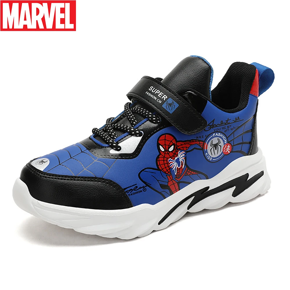 Marvel Children's Casual Sneakers For Spring Autumn Boys Cool Spider-man Print Sports Shoes Kids Students Fashion Non-slip Shoe