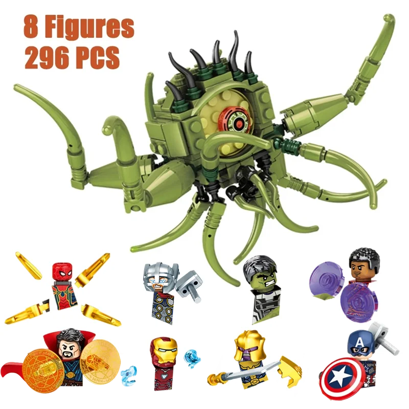 

Doctor Strange vs Octopus Gargantos Showdown Marvel Super Hero Building Block Kit Spider Iron Brick Man Kids Toy Gift