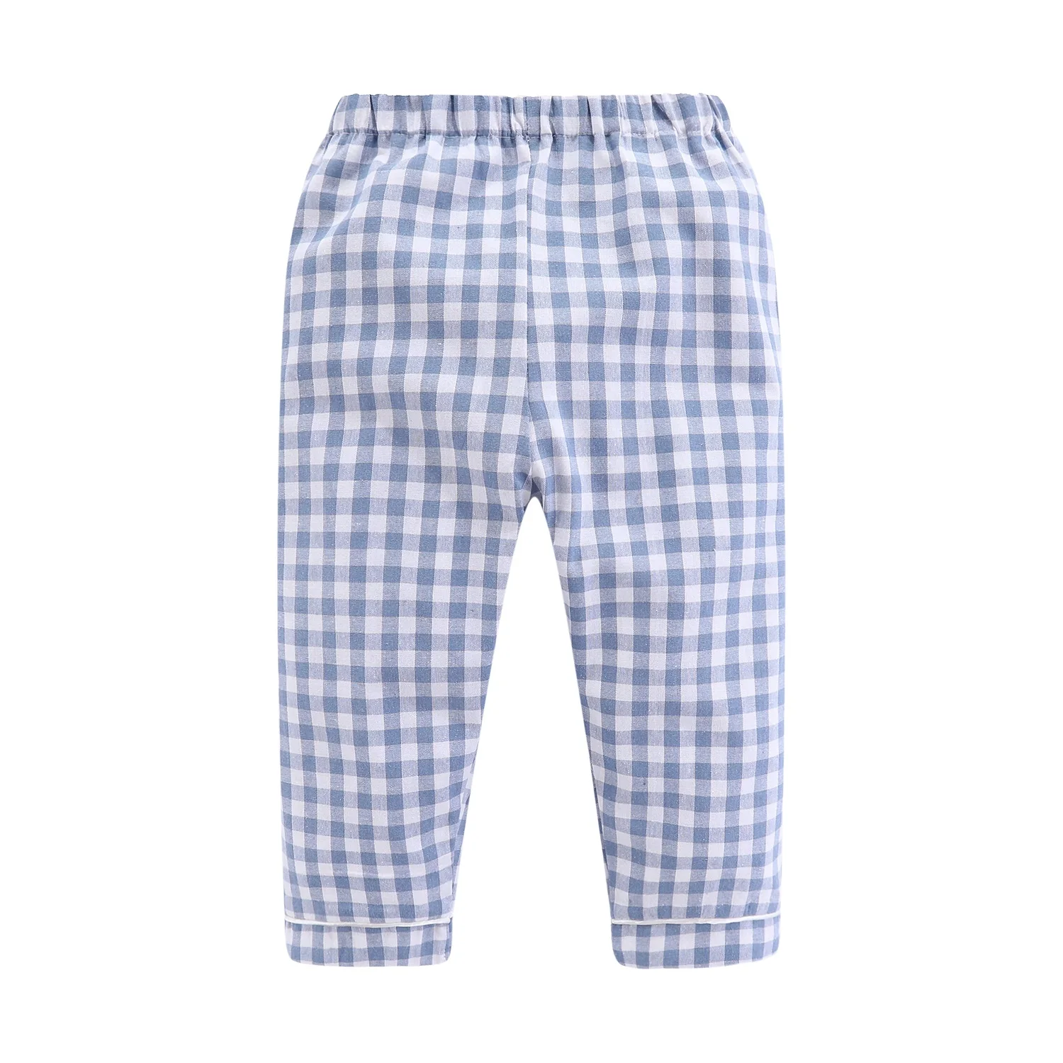 Mudkingdom Boys Girls Long Sleeve Pajamas Set Collared Plaid Autumn Cute Toddler Pajama Kids Sleepwear Children Clothes Pjs