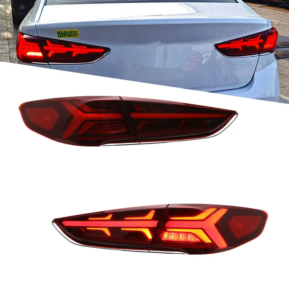 

LED Taillights Assembly For Hyundai Sonata 2018 2019 Start-up Animation DRL Sequential Indicator Rear Lamp Assembly