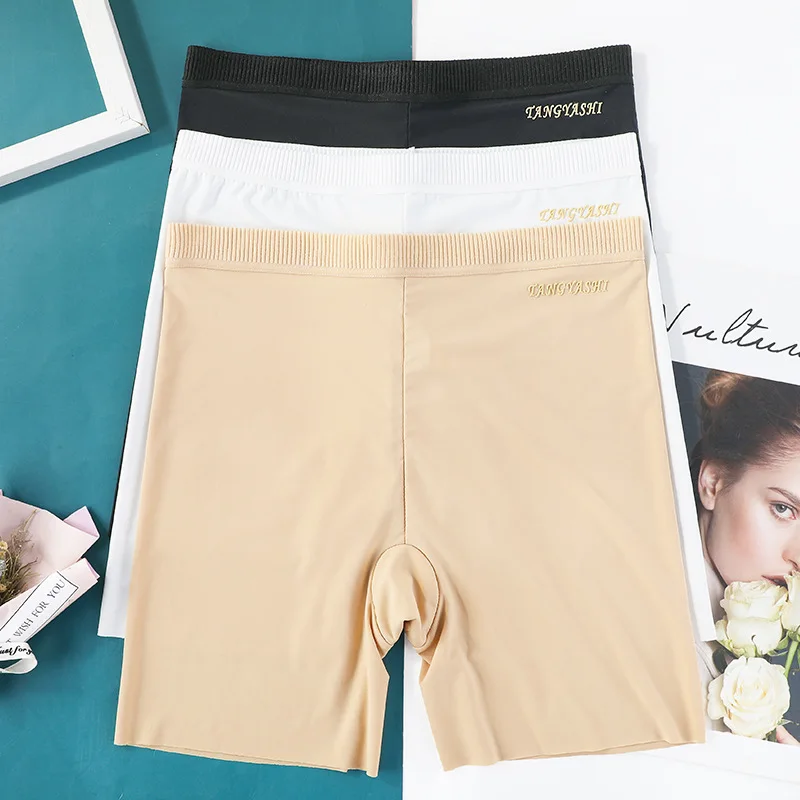 4XL Big Size New Women Safety Shorts Pants  High Waist Panties Under Skirt Underwear Women Safety Short Pants Trousers