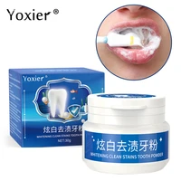 tooth powder whitening deep cleaning remove tooth stains fresh breath brightening reduce coffee stains nourishing oral care 30g