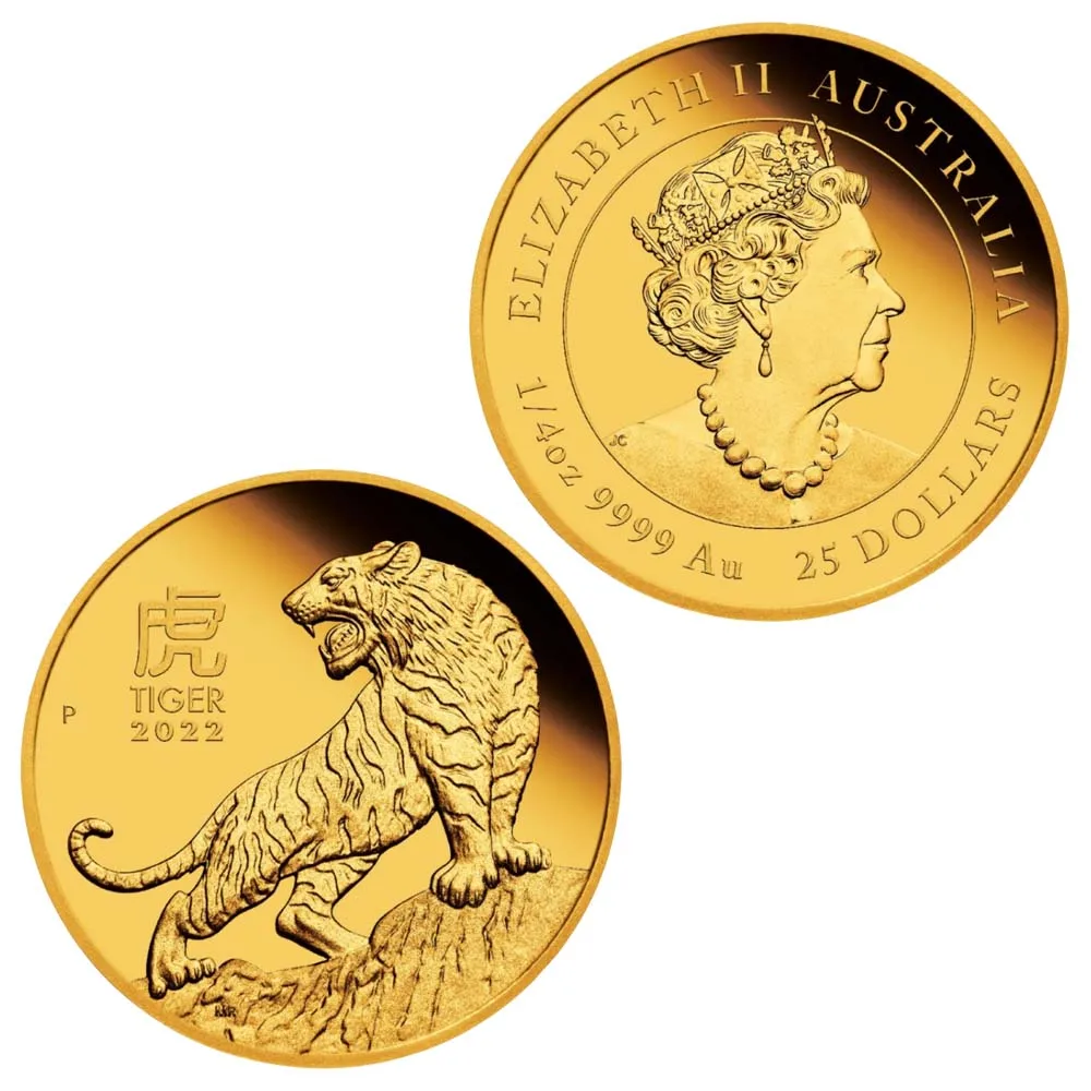 

Tiger New Year Decorations 2022 Gold Plated Souvenirs and Gifts Home Decor Commemorative Coin Twelve Zodiac Lucky Coin