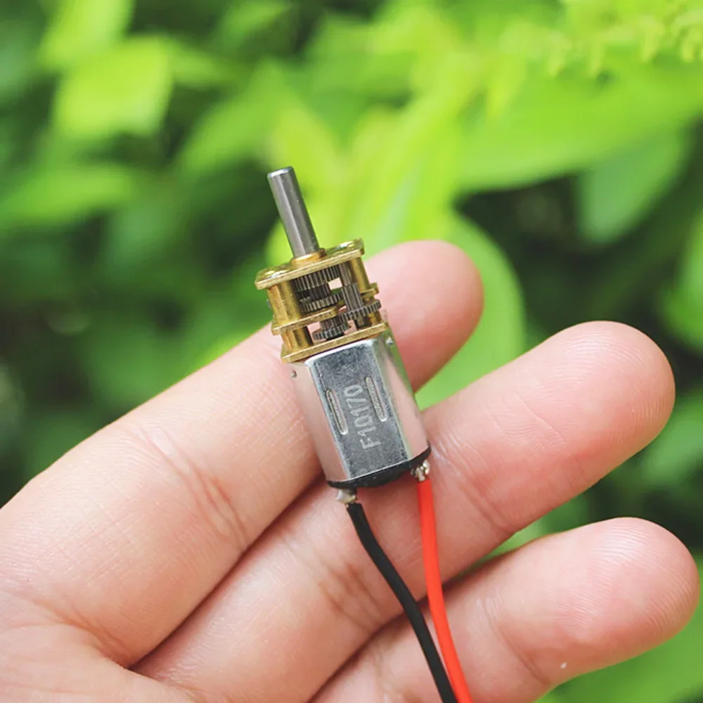 Micro N20 мотор-редуктор постоянного тока 3 В-9 В 36 об/мин-108 об/мин медленная скорость с