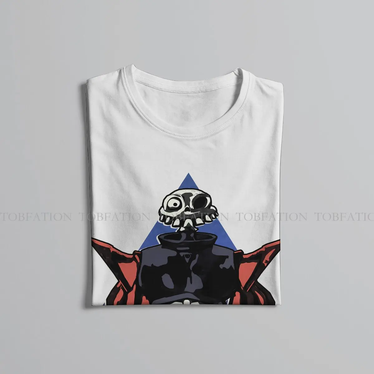 Мужская футболка из чистого хлопка с круглым вырезом большого размера