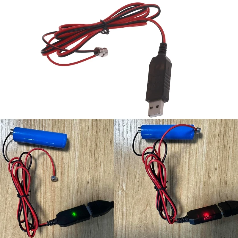 

USB 4.2V Cable for Rechargeable Lithium Battery Charging Cord+Adapter Drop Shipping