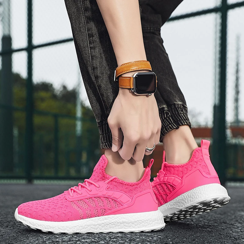 

New Men's Hiking Shoes Outdoor Mesh Breathable Men's Casual Shoes Non-slip Hiking Sneakers Comfortable Couples Plus Size Shoes