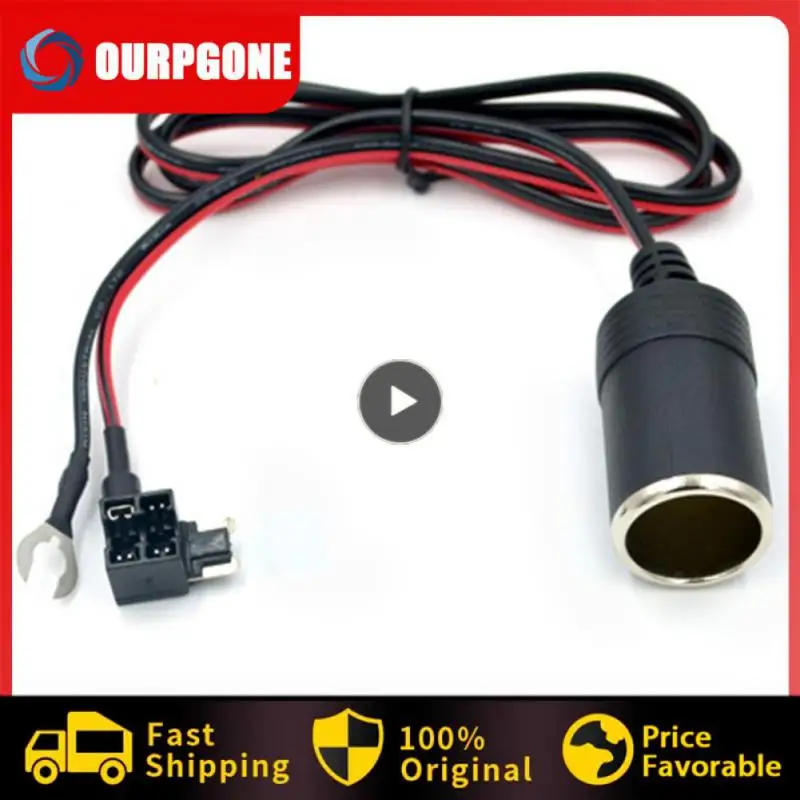 

Преобразователь Abs практичная Универсальная автомобильная прикуриватель с проводом, многофункциональные автомобильные аксессуары, черный, 12 В постоянного тока, долговечный