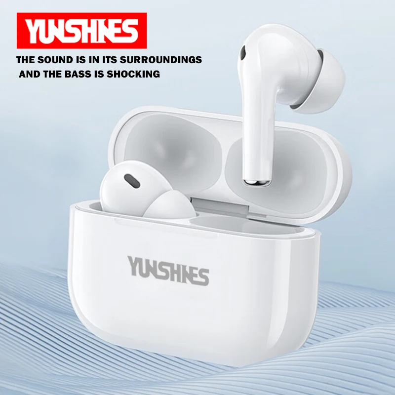 Enlarge YUNSHINES 2023 New Bluetooth Earphone Wireless Headphones in-Ear Waterproof Earbuds Touch Control With Microphone