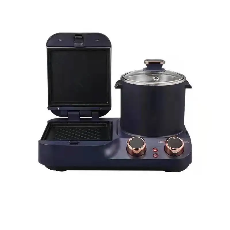 

American standard multifunctional sandwich maker toaster hot pot four-in-one breakfast machine toaster