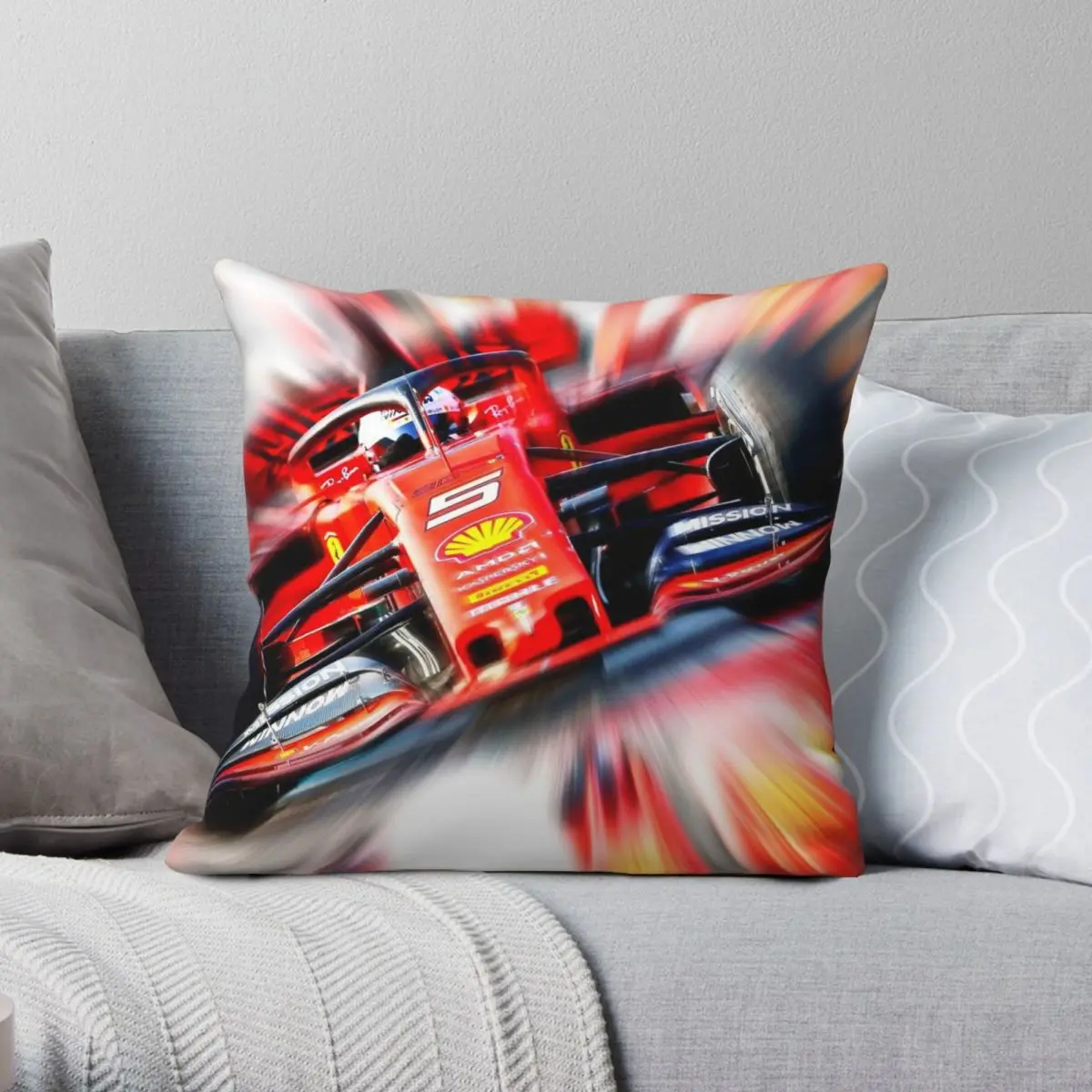 

Sebastian Vettel Square Pillowcase Polyester Linen Velvet Creative Zip Decorative Pillow Case Home Cushion Cover