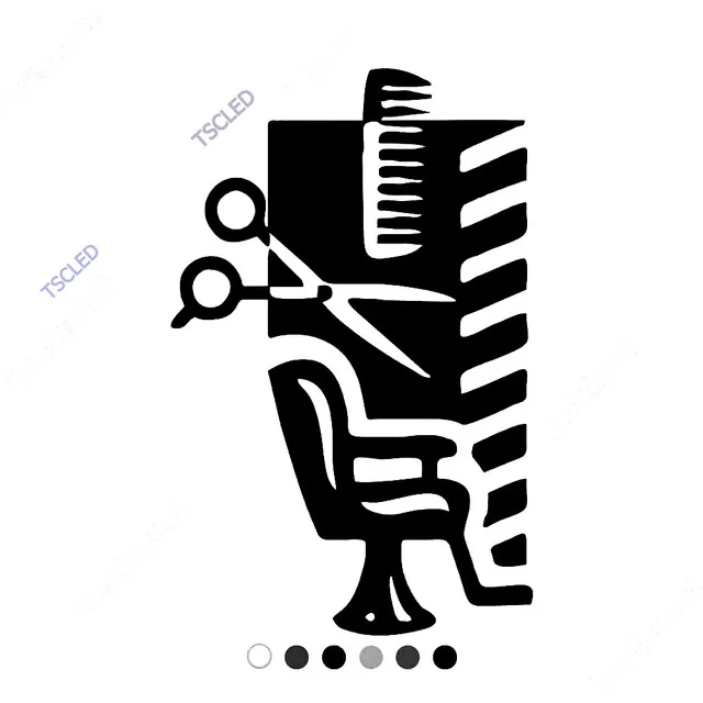 

Barber Scissors Comb Sticker Sticker 17cm