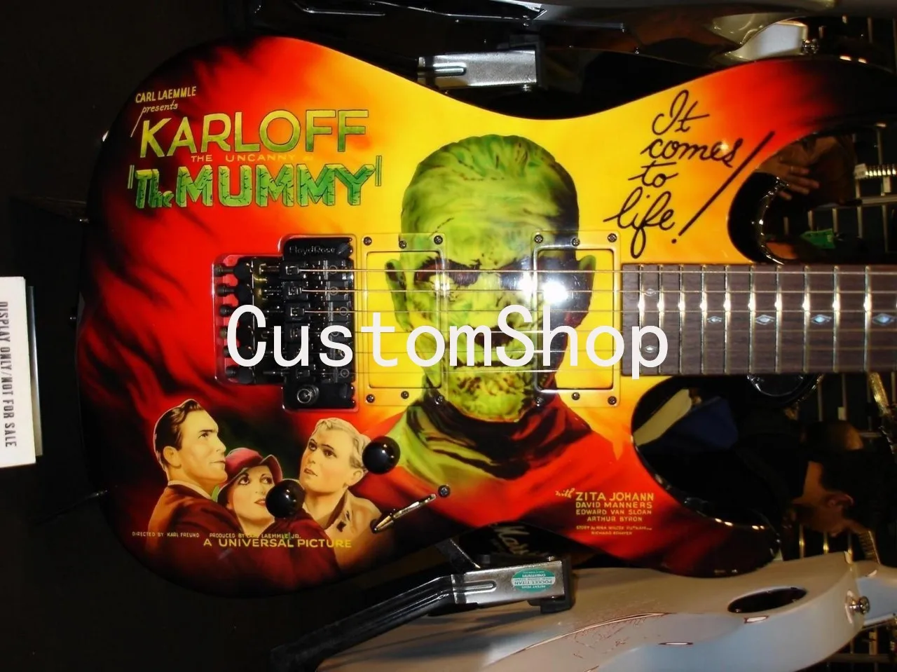 Ручная роспись редкий kirk Hammett LTD фотогитара Karloff мама электрическая гитара