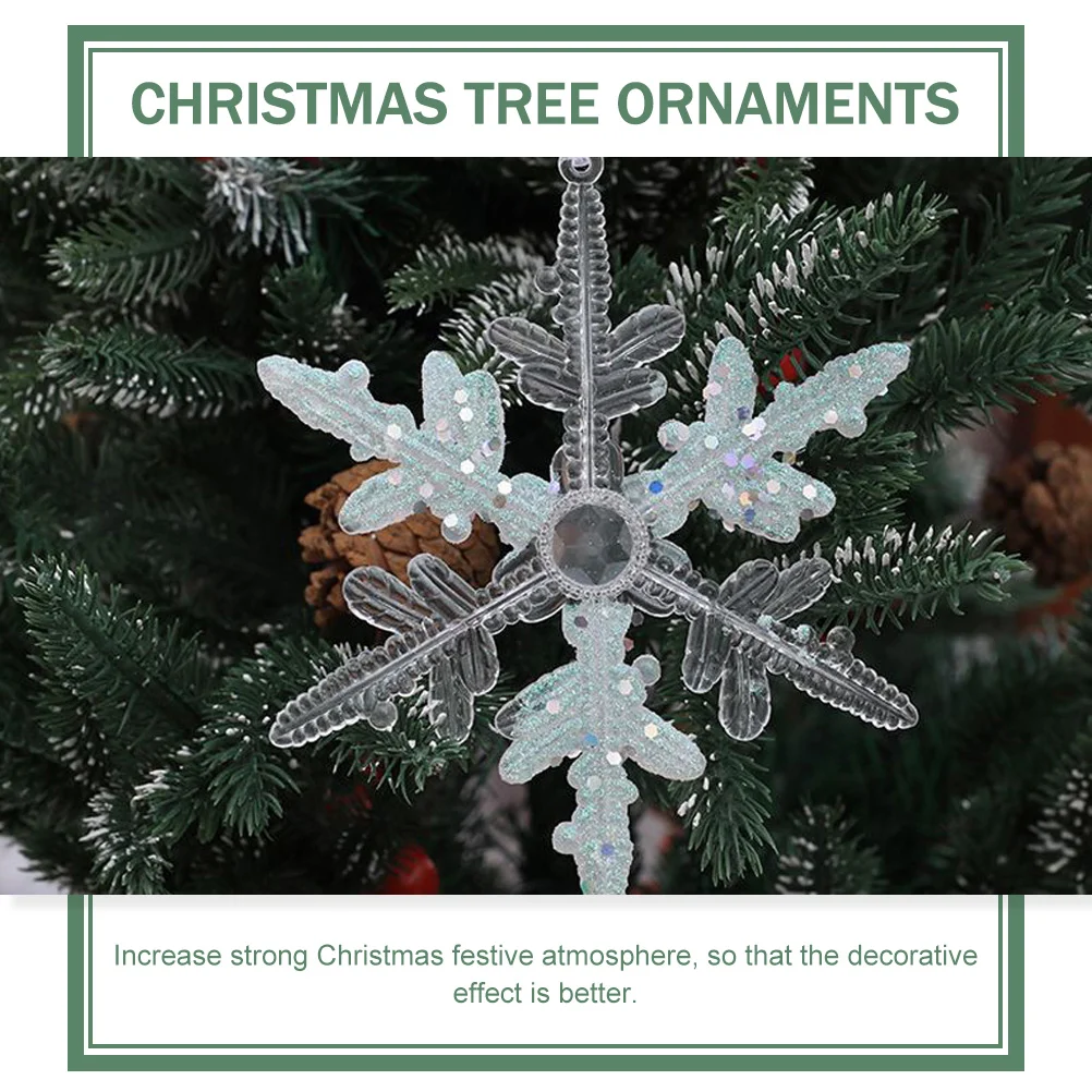3 шт. рождественские украшения Рождественская вечеринка снежинки подвесной