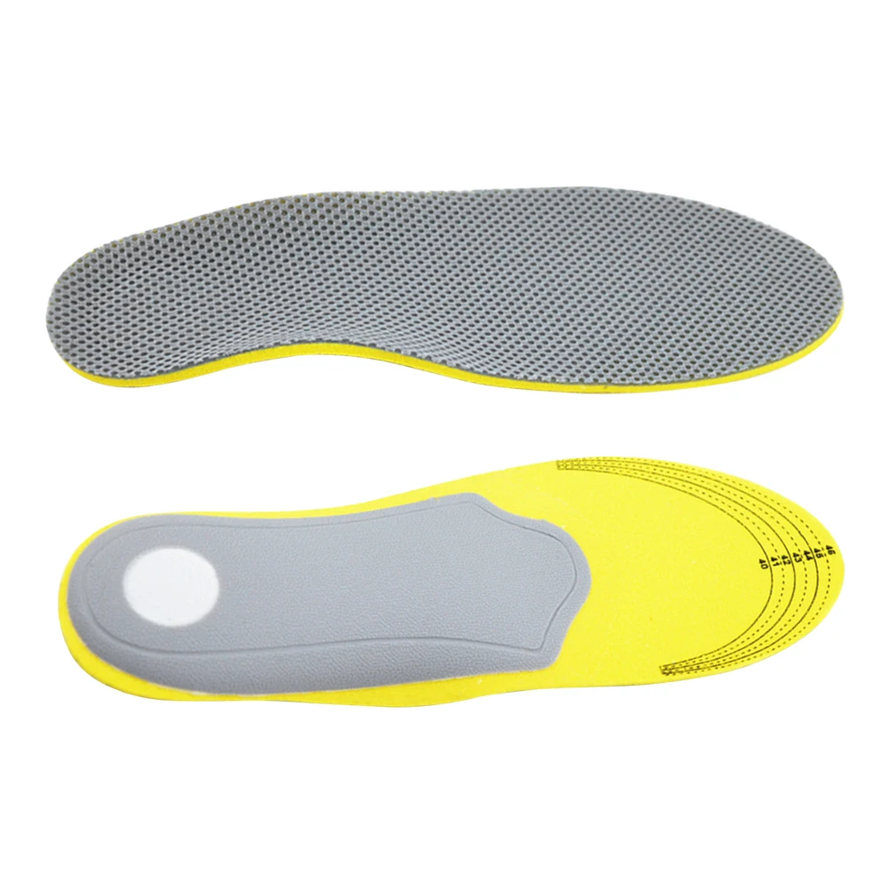 

1pair/pack Sports Protection Free Cut Plantar Foot Care Elastic Heel For Flat Feet Massage Accessories Arch Support Men Insoles