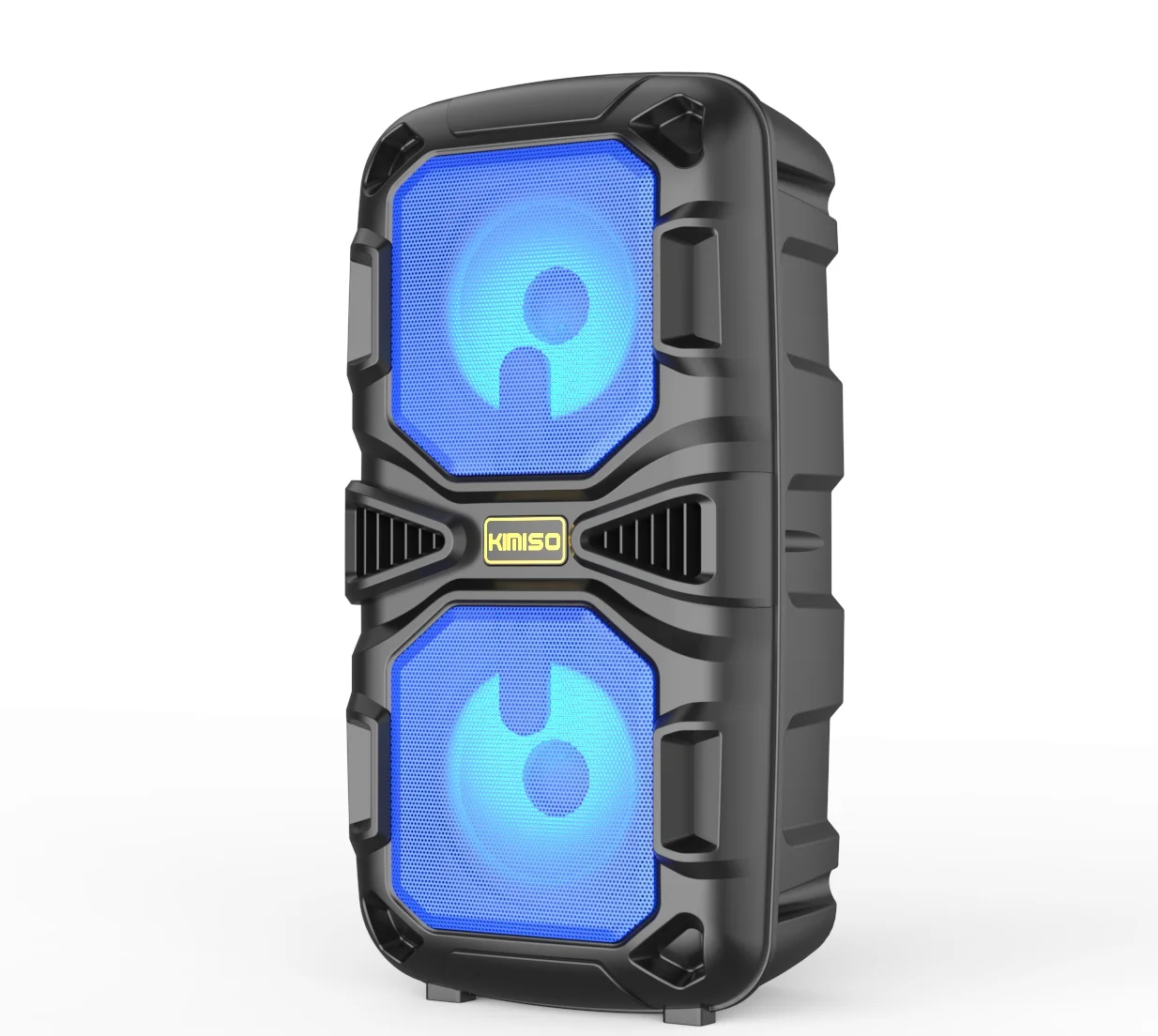 

Caixa De Som, Bluetooth, Portátil, Potente, Com Microfone, Kimiso, Bateria, Home Theater, karaoke, USB, Linha Hi - AZUL-