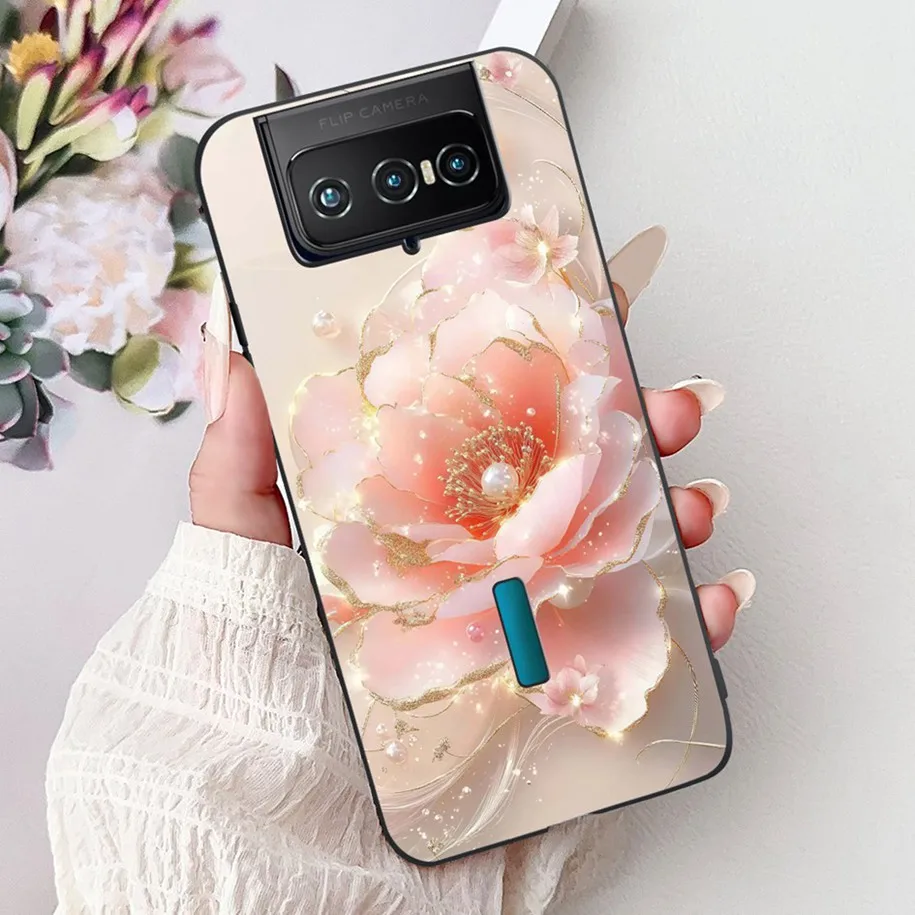Фото Для Asus Zenfone 7 Pro ZS671KS чехол модный цветочный мрамор мягкий силиконовый чехол для Zenfone 7 ZS670KS Capa I002D I002DD сумки для телефонов №3