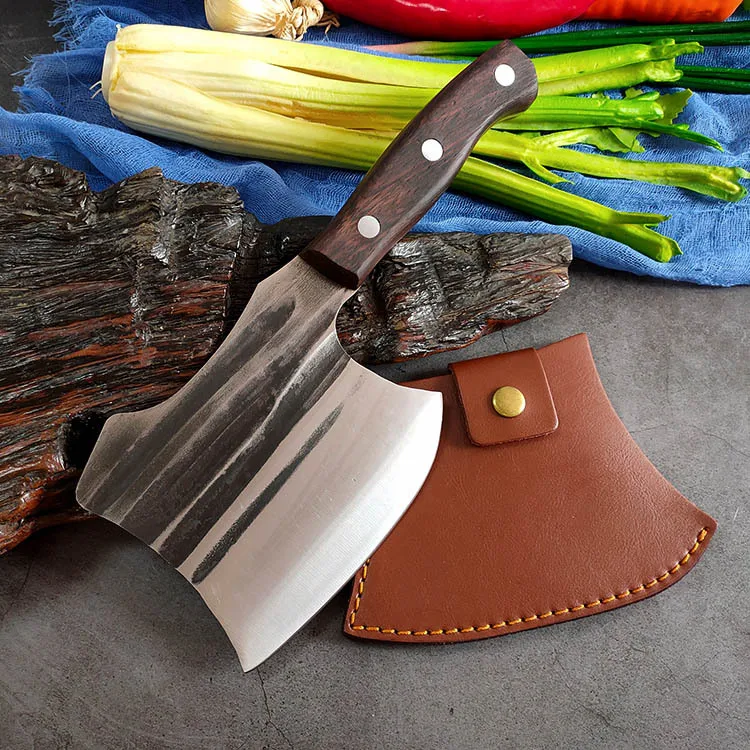 

Butcher Knife Multi-purpose Axe Cow Bone Pig Bone Chopping Knife Kitchen Axe Survival Tomahawk Axes Hatchet Camping Tool